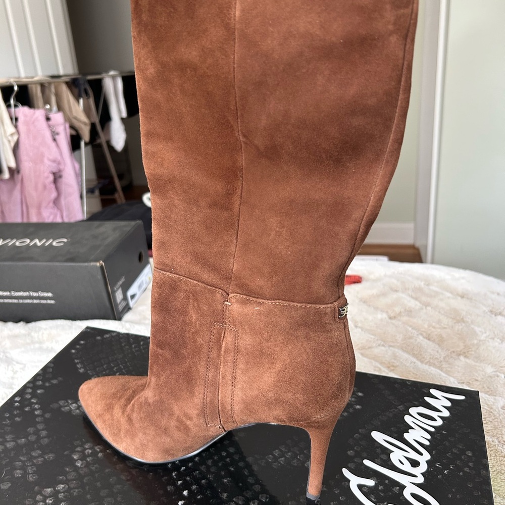 Sam Edelman Brown Suede Heeled Boots